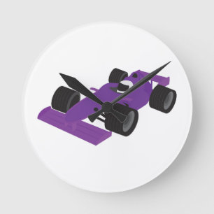 Relógio Redondo Carro de Corrida F1