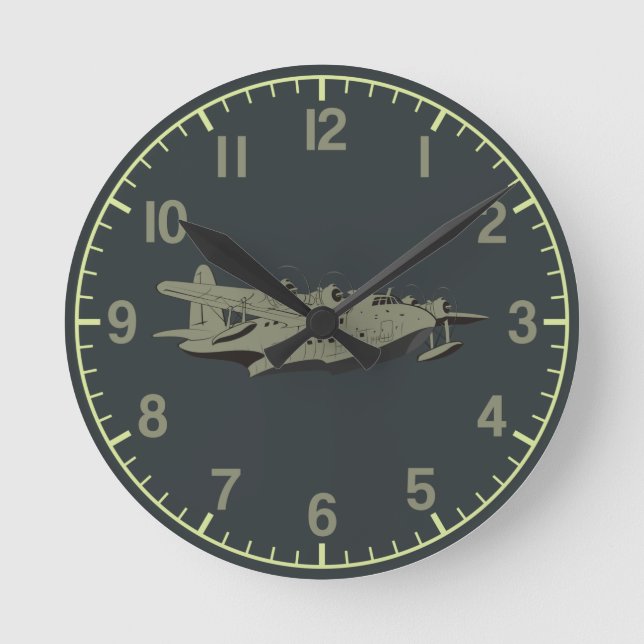 Relógio Redondo Cartoon "Sunderland" (Frente)