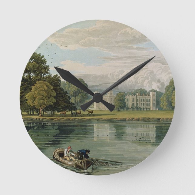 Relógio Redondo Casa de Sion, gravada por Robert Havell (Frente)