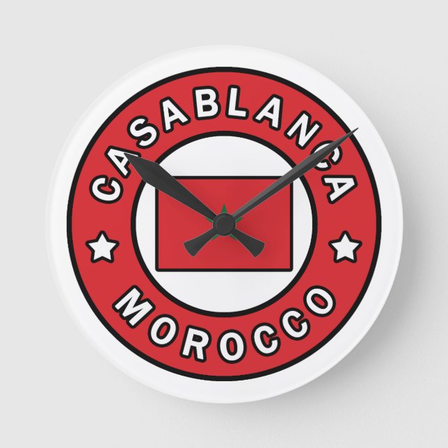 Relógio Redondo Casablanca Marrocos (Frente)