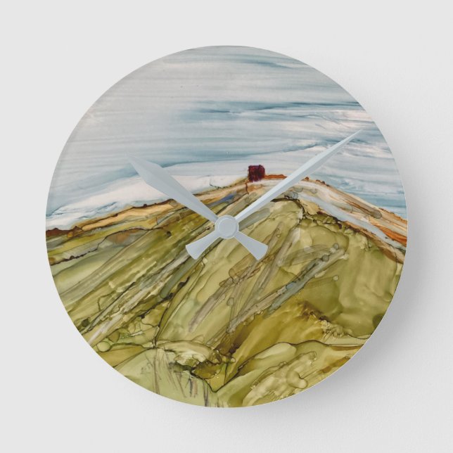 Relógio Redondo Castelo de Rivington Pike Horwich (Frente)