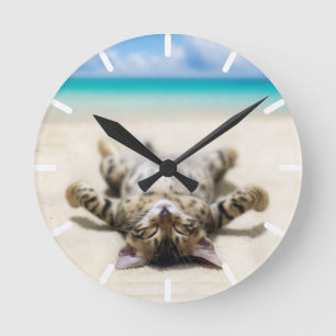 Relógio Redondo Cat Sunbelt na praia