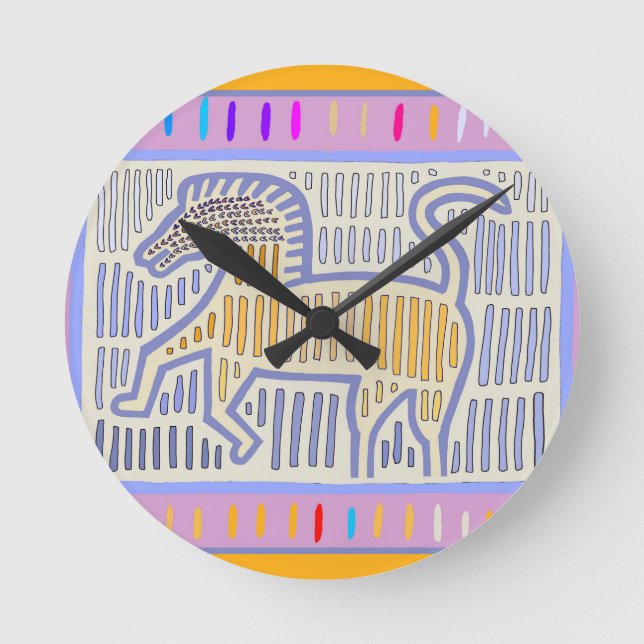 Relógio Redondo Cavalo sem nome (Frente)