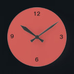 Relógio Redondo Cayenne Red Wall Clock<br><div class="desc">Check out all the Cayenne products in this stores in the Home Decor category that you can mix and match.</div>