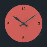 Relógio Redondo Cayenne Red Wall Clock<br><div class="desc">Check out all the Cayenne products in this stores in the Home Decor category that you can mix and match.</div>