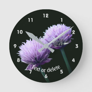 Relógio Redondo Cebolinha Florida Allium Personalizada