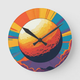 Relógio Redondo Celestial Sunset Wall Clock