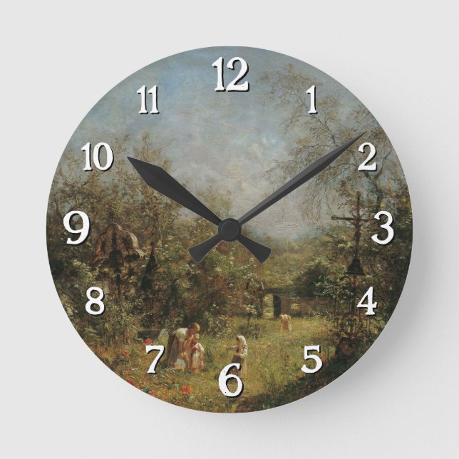 Relógio Redondo Cemitério abandonado em Goisern (Frente)