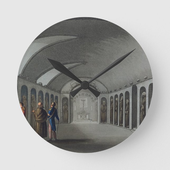 Relógio Redondo Cemitério curioso sob o mosteiro de Capuchin, nea (Frente)