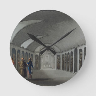 Relógio Redondo Cemitério curioso sob o mosteiro de Capuchin, nea