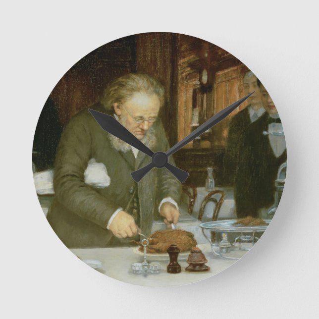 Relógio Redondo Cena no Restaurante La Tour d'Argent (Frente)