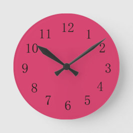 Relógio Redondo Cerise Red Kitchen Wall Clock