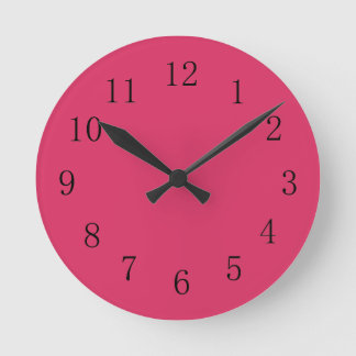 Relógio Redondo Cerise Red Kitchen Wall Clock
