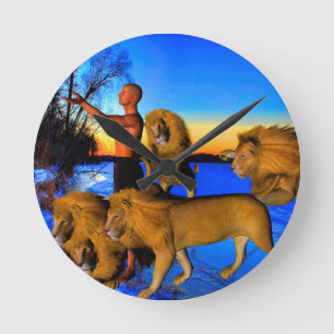 Relógio Redondo Chamada de Wild