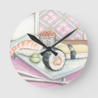 Chapa de Sushi com Chopsticks