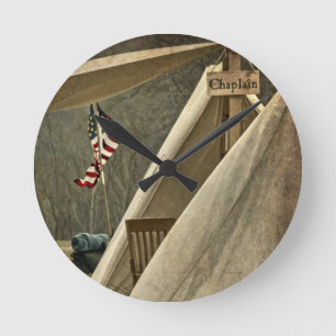 Relógio Redondo Chaplain do Exército