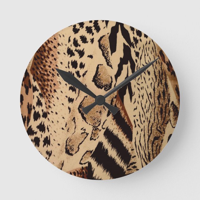 Relógio Redondo Cheetah Pattern (Frente)