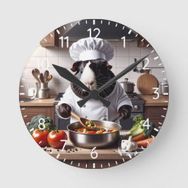 Relógio Redondo Chef de Suíno-guinchado