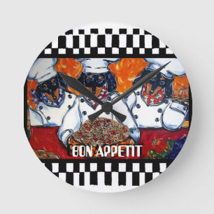 Relógio Redondo Chefes Dachshund