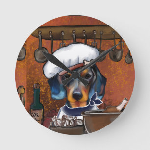 Relógio Redondo Chefs Dachshund