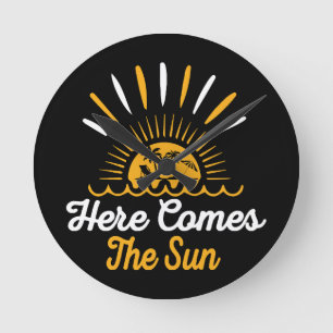 Relógio Redondo Chega o Sol