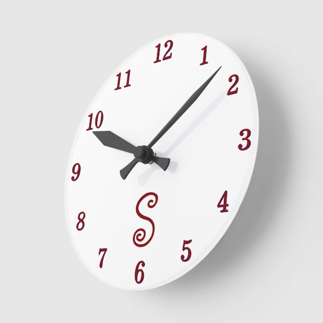 Relógio Redondo Cherries Clock (Ângulo)