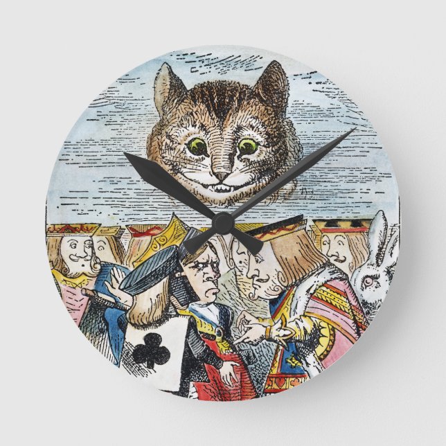 Relógio Redondo Cheshire Cat, 1865 (Frente)