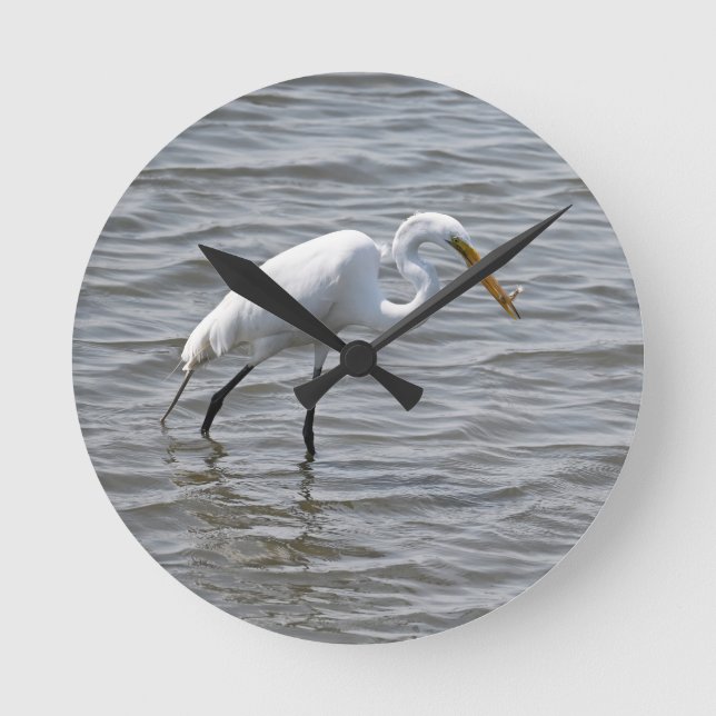 Relógio Redondo Chincoteague Excelente Nacional da Vida Selvagem H (Frente)