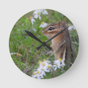Relógio Redondo Chipset Adorável em flores