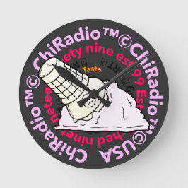 Relógio Redondo ChiradioLLC ™ TrinketTray