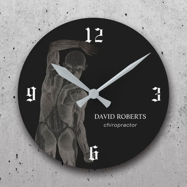 Relógio Redondo Chiropractor Massage Terapista Spa (Criador carregado)