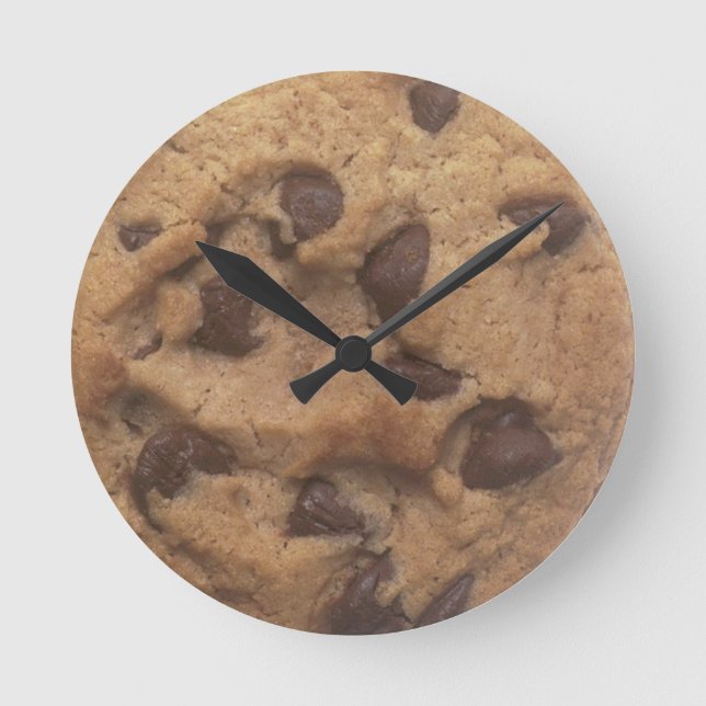 Relógio Redondo Chocolate Chip Cookie Round Clock (Frente)