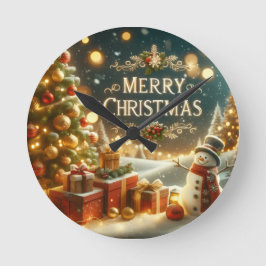 Relógio Redondo  Christmas into your home  Wall Clock