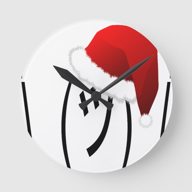 Relógio Redondo christmas shrug emoji (Frente)