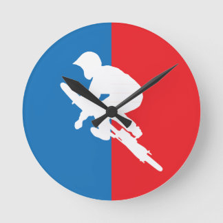 Relógio Redondo - Ciclista - bicicleta de ciclagem - BMX - esporte