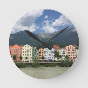 Relógio Redondo Cidade de Innsbruck, Áustria, no Tirol
