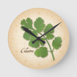 Relógio Redondo Cilantro Herb