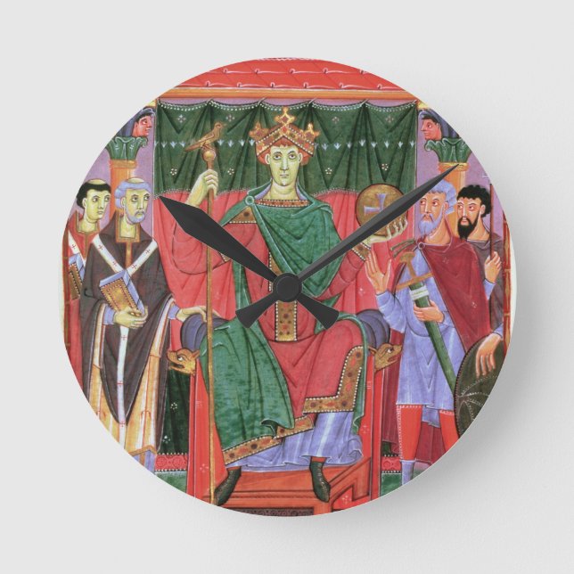Relógio Redondo Cim.4453 f.42r Santo Imperador Romano Otto III Ent (Frente)