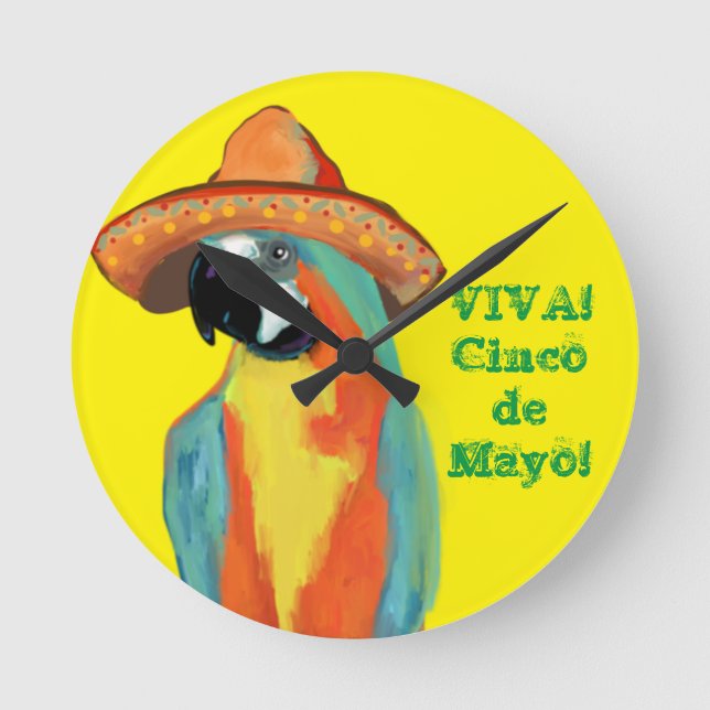 RELÓGIO REDONDO CINCO DE MAYO (Frente)