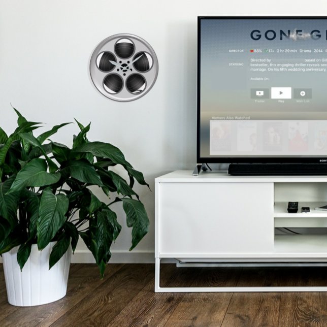 Relógio Redondo Cinema Reel Home Theater (Criador carregado)