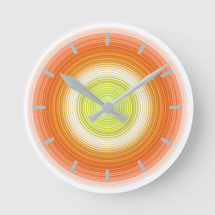 Relógio Redondo Círculos - Citros