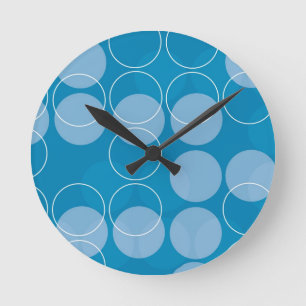 Relógio Redondo Círculos retros