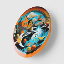 Relógio Redondo Citrus Dreamscape