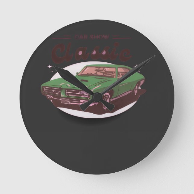 Relógio Redondo Classic Car Show  (Frente)