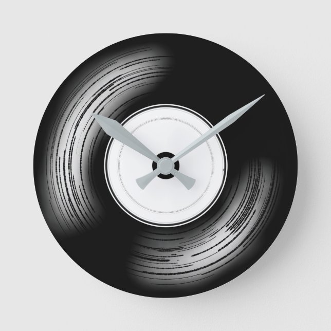 Relógio Redondo Classic Vinyul (Frente)