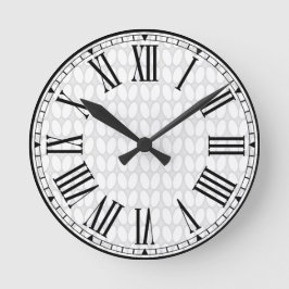 Relógio Redondo Clássico do Botão de Corda