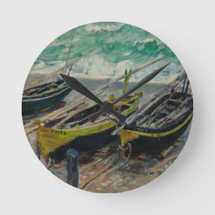 Relógio Redondo Claude Monet Pintura Óleo Tela Artística Natureza