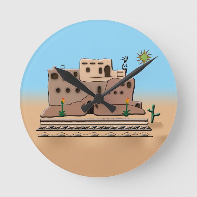 Relógio Redondo Clay House (Frente)