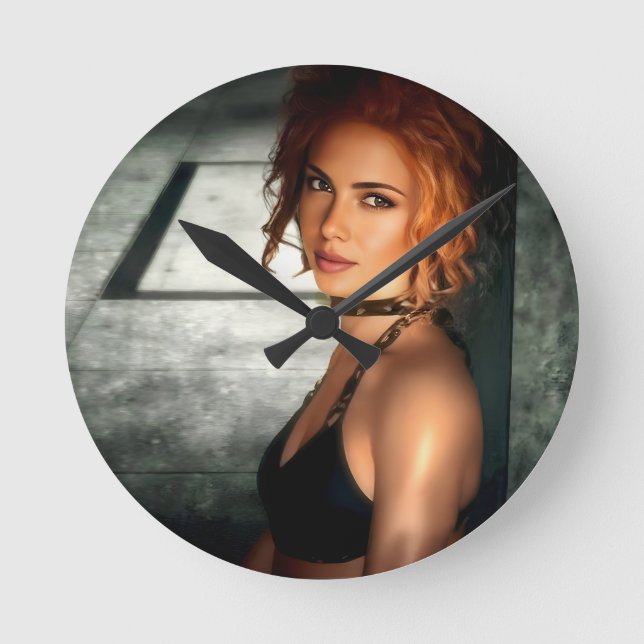 Relógio Redondo Clear Shadows wall clock (Frente)