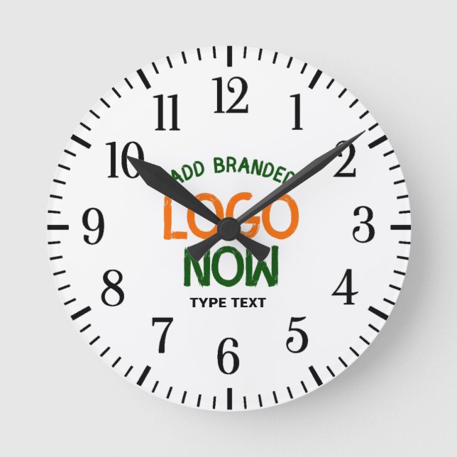 RELÓGIO REDONDO CLIENTE SIMPLES E CONTEMPORÁRIO CLEAN BRANCO FASHI (Frente)